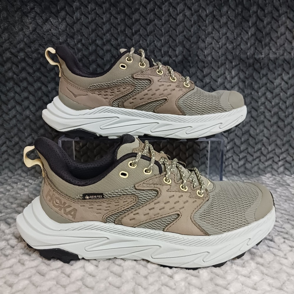Hoka One One Anacapa 2 Low Gore-Tex Olive Haze Mercury GS Hiking Shoes Sz 4.5MD